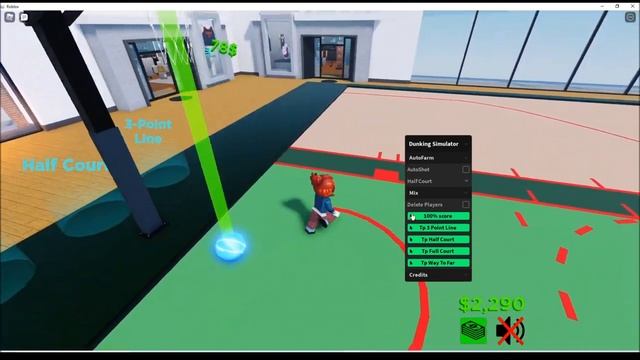 Roblox Dunking Simulator Script (100% Score, AutoFarm) смотреть онлайн