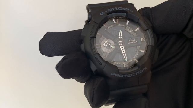 Обзор часов Casio G-Shock GA-110-1B смотреть онлайн