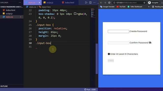 Check & confirm Password || HTML CSS JavaScript || part # 01 || Rezaul 360 смотреть онлайн