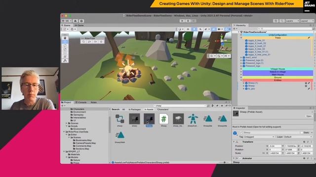 Creating Games With Unity: Design and Manage Scenes With RiderFlow смотреть онлайн