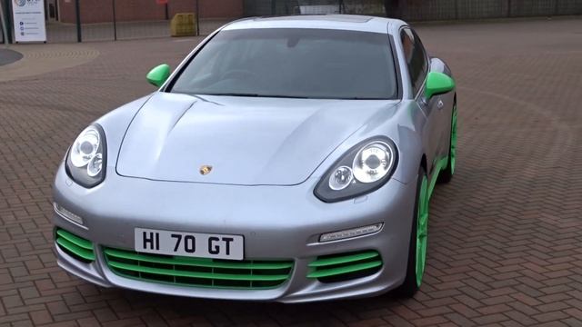 2014 PORSCHE PANAMERA 3.0 V6 DIESEL WITH PORSCHE GT3 RS LIZARD GREEN DETAILING AND ALLOY WHEELS смотреть онлайн
