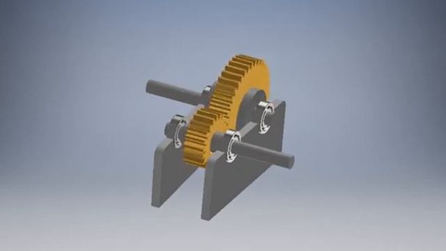 Gear Train Design using Autodesk Inventor - Project assignment for Skyfi Labs online course смотреть онлайн
