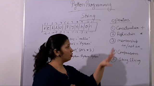 @17 PYTHON PROGRAMMING -STRING |CONCATENATION | REPLICATION |SLICING | Hindi смотреть онлайн