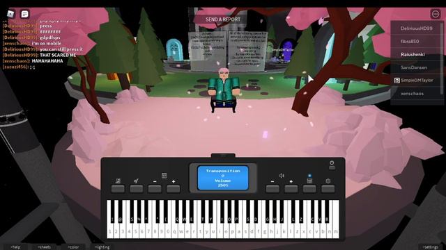 John Legend - All of Me [ Roblox Virtual Piano ] смотреть онлайн