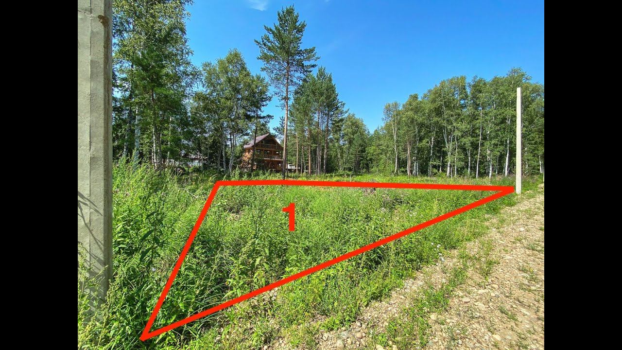 Обзор земельного участка на 28 км Байкальского тракта (СНТ Ангарские зори) смотреть онлайн