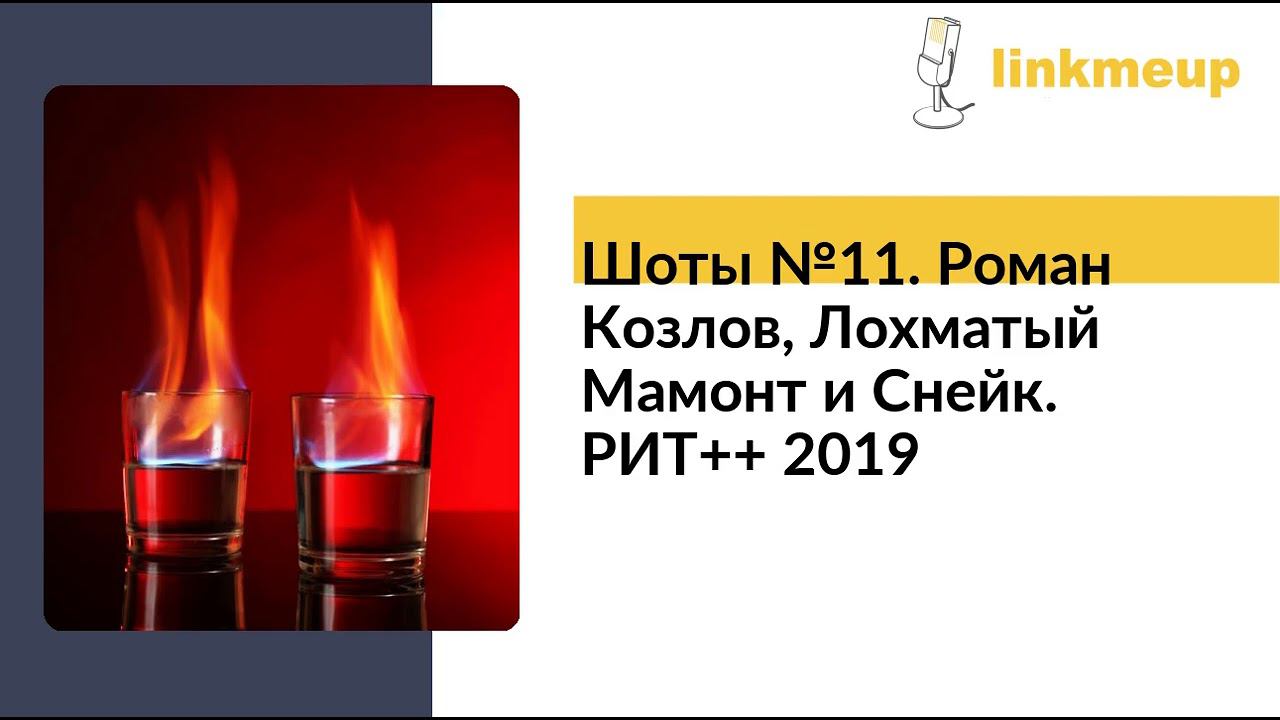 Шоты №11. Роман Козлов, Лохматый Мамонт и Снейк. РИТ++ 2019 смотреть онлайн