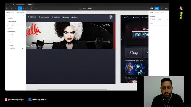 Fazendo o layout do Disney+ no Figma - LIVE #001 смотреть онлайн