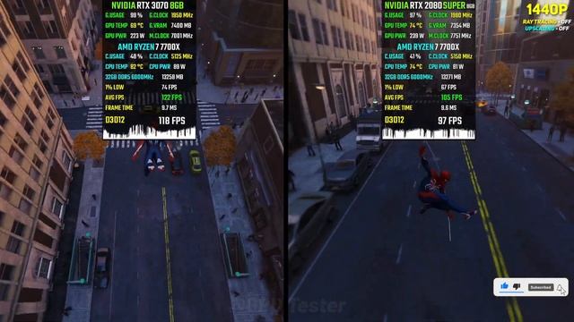 10 Games on RTX 3070 vs RTX 2080 SUPER in 2023 - 1440p смотреть онлайн