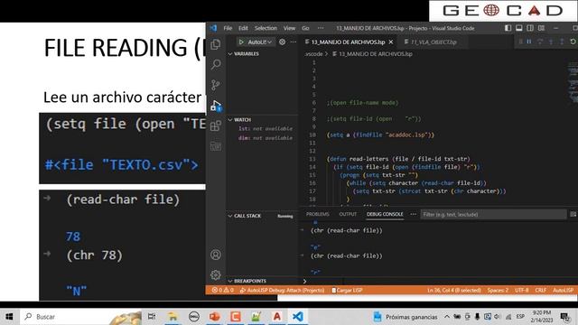13. MANEJO DE ARCHIVOS LECTURA (AUTOCAD-AUTOLISP) смотреть онлайн
