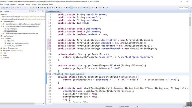 HTML Utility Code For Keyword Driven Framework Video-3 смотреть онлайн