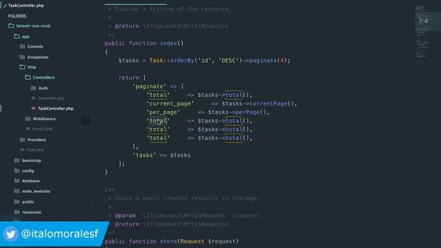 12 - (BONUS 2) Paginación usando VUEjs y LARAVEL (parte 1) | Rimorsoft Online смотреть онлайн