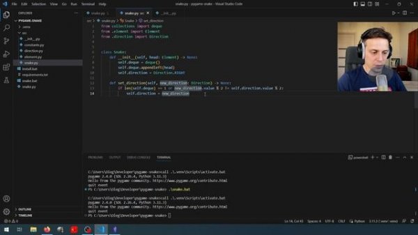 Змейка на Python | C нуля для новичков (Pygame)