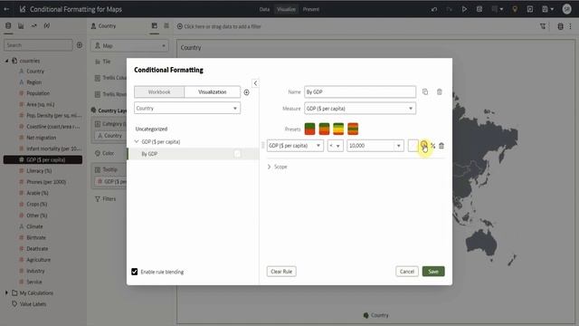 Conditional Formatting for Maps in Oracle Analytics смотреть онлайн
