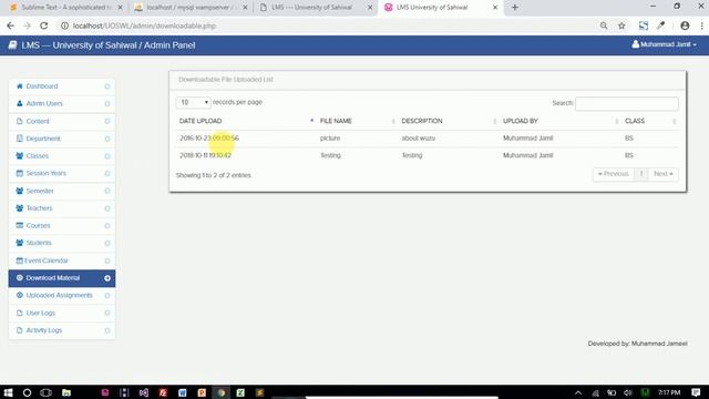 FYP Learning Management System in PHP & MYSQL with Admin Panel смотреть онлайн