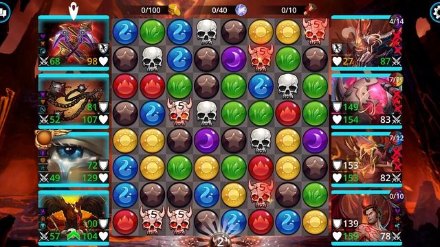 Gems of War - First Look Mythic Kurandara - Enraged Kurandara and D12 Explore Team with team code смотреть онлайн