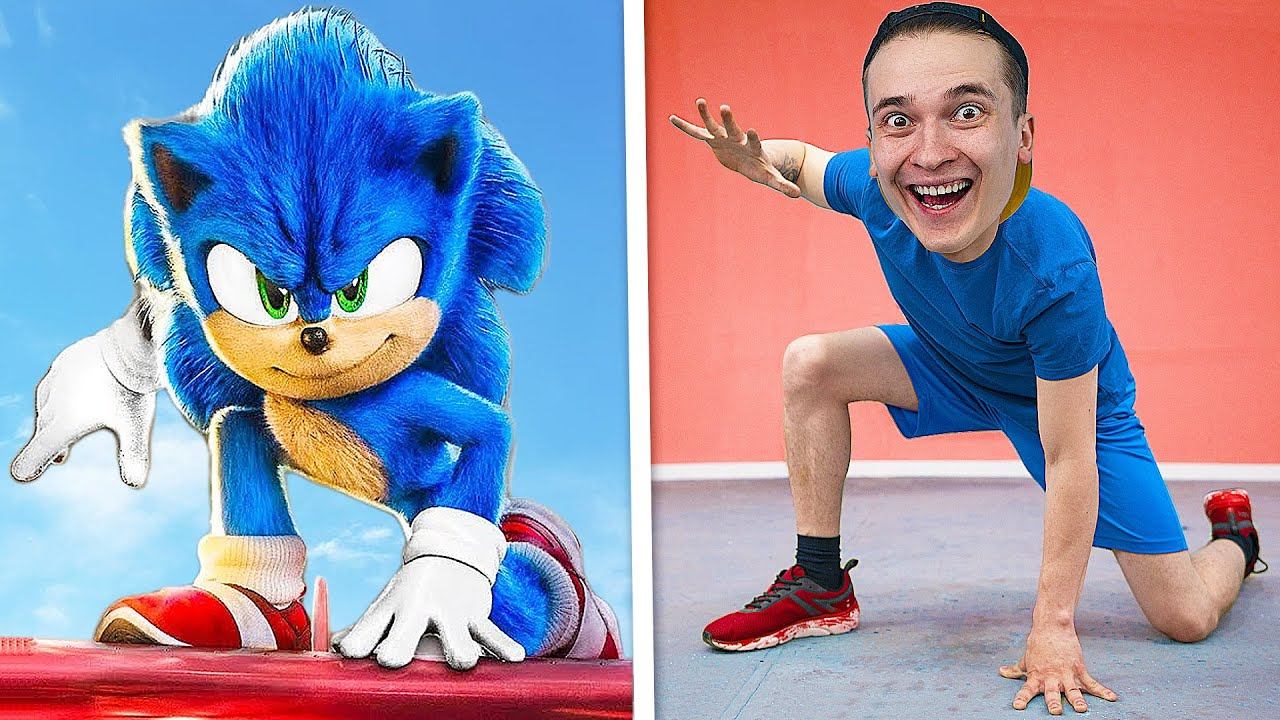 Повторяем трюки СОНИКА в РЕАЛЬНОЙ ЖИЗНИ *нуб vs про* смотреть онлайн