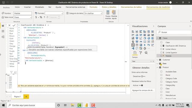 Claficación de productos ABC Dinámica en Power BI смотреть онлайн