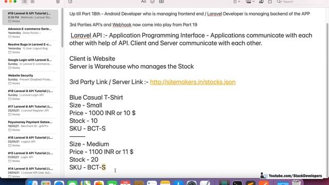 #19 Laravel 8 API Tutorial | Laravel API Vs Webhook | Update Stock Via API/Webhook | Laravel Webhoo