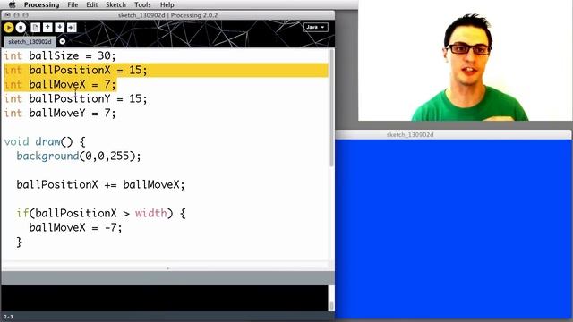 Programming 2: Bouncing Ball, Creating Functions, Refactoring, Splitting Project Into Files смотреть онлайн
