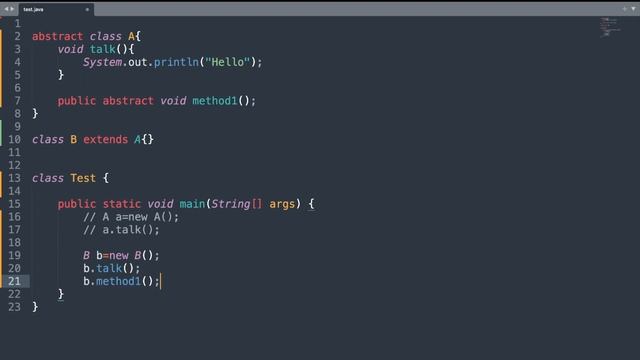 Abstract class in Java | OOP | Java tutorial for beginners смотреть онлайн