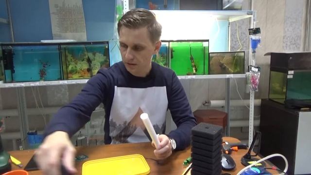 Узнай как сделать бюджетный аквариумный фильтр своими руками. Аэрлифтный фильтр. смотреть онлайн
