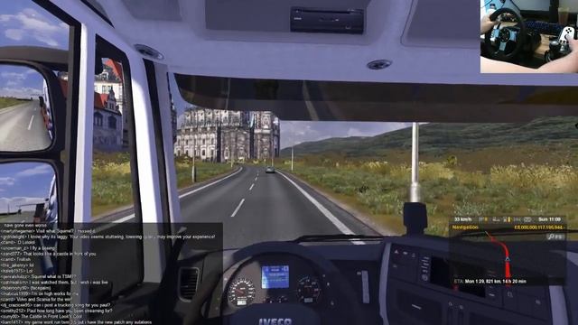 Iveco Hi-Way to Spain - Part #2 (ETS 2 Live-stream with TSM 3.5 and Desk Cam) смотреть онлайн