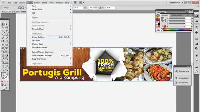 How To Creat Outline in Adobe Illustrator CS5 | Tutorial смотреть онлайн