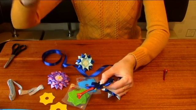 Шаблон звездочка для канзаши. Kanzashi. смотреть онлайн