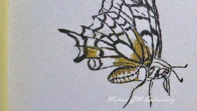 Amazing Embroidery - Butterfly Papilio Glaucus ??? смотреть онлайн