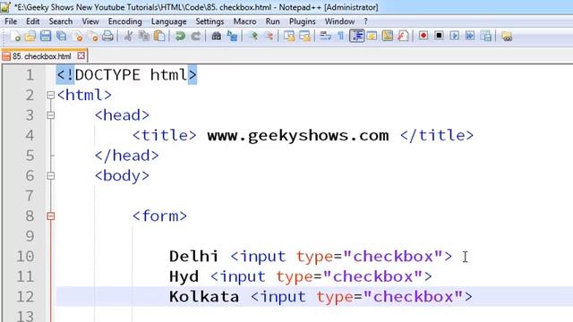 119. Checkbox in HTML (Hindi) смотреть онлайн