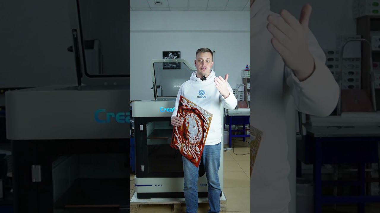 Разыгрываем картину напечатанную на Большом 3D принтере Creatbot D600 Pro2! #3dtool #shorts смотреть онлайн