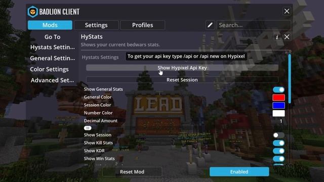 Hystats Now On Badlion Client | Minecraft Mod