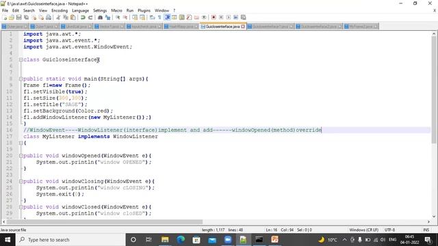 Java Window Listener By Prof. Abhigyan tiwary смотреть онлайн
