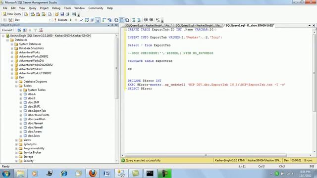 Execute BCP via TSQL (SQL Server) смотреть онлайн