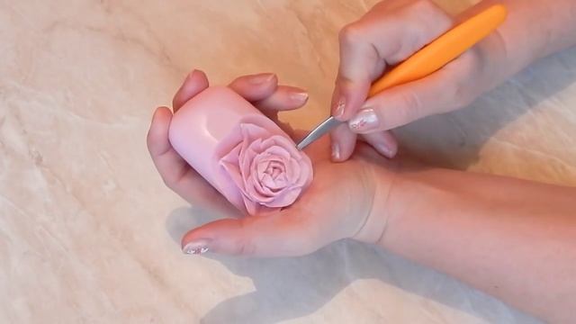 Карвинг по мылу вырезание мыла цветы РОЗА подарки своими руками смотреть онлайн