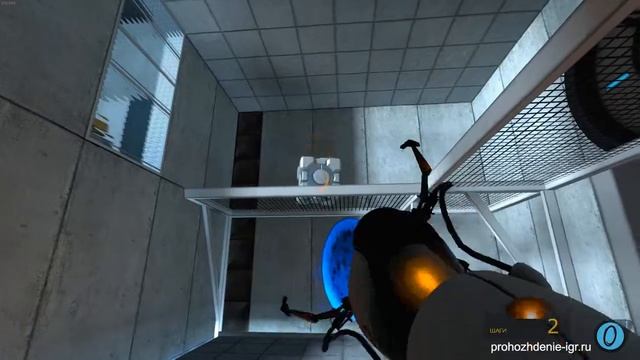 Portal 1-13. Камера испытаний 13. Минимум порталов. Минимальное время. Минимум шагов. Прохождение смотреть онлайн