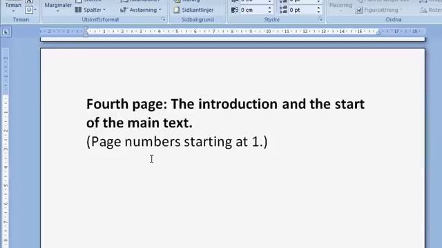 Word: Page numbers starting from a specific page смотреть онлайн