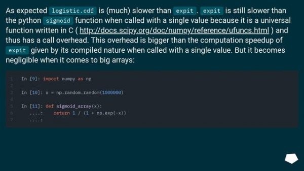 How to calculate a logistic sigmoid function in Python?