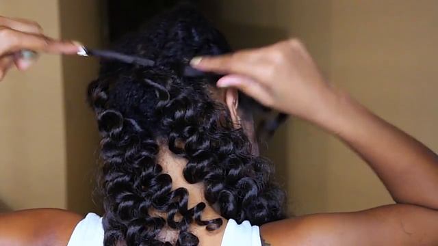 NO Cornrows CROCHET BRAIDS & No leave out! (BRAIDLESS) смотреть онлайн