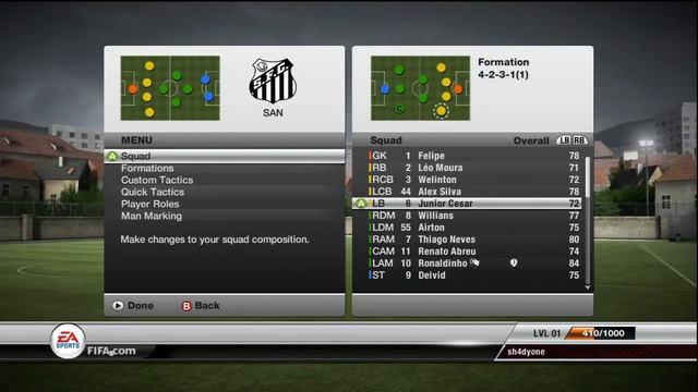 Fifa 12 Ronaldinho & Neymar Stats смотреть онлайн