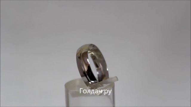 Кольцо обручальное из белого золота смотреть онлайн