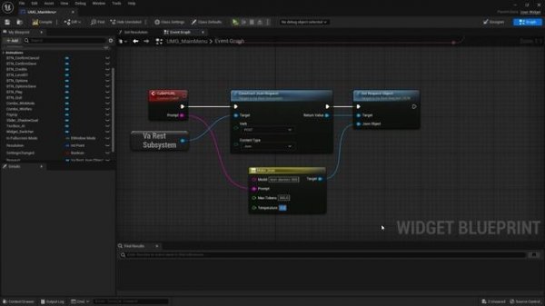 "ChatGPT" / GPT-3.x Integration (OpenAI API & VaRest) ► Unreal Engine 5 Tutorial #UE5 (German)