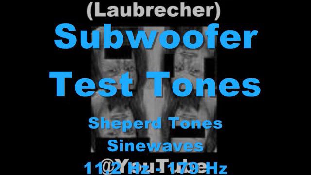 Subwoofer Bass Test - Shepard Tones 180 Hz to 11 Hz смотреть онлайн