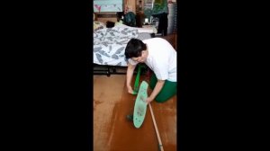 Гребной тренажёр из подручных средств