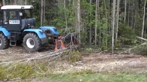 Мульчер UM-Forest 220 на тракторе Т-150