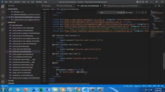 How To Integrate Bootstrap DataTable | Laravel Practice Session - 07 | For Beginners смотреть онлайн
