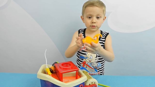 Корабль для детей - Ловись рыбка большая и маленькая. Играем с Даником в рыбалку смотреть онлайн
