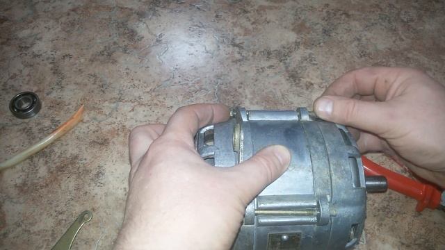 Двигатель от стиралки Замена подшипников Переделка Часть 3 смотреть онлайн