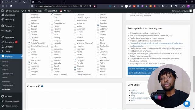 Comment traduire un site WordPress | Site multilingue avec Gtranslate - Alternative Polylang et WPM смотреть онлайн