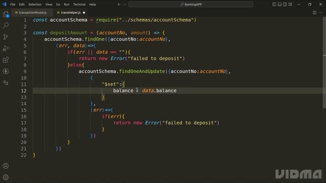 Full stack application | Depositing amout in account | express mongodb react смотреть онлайн